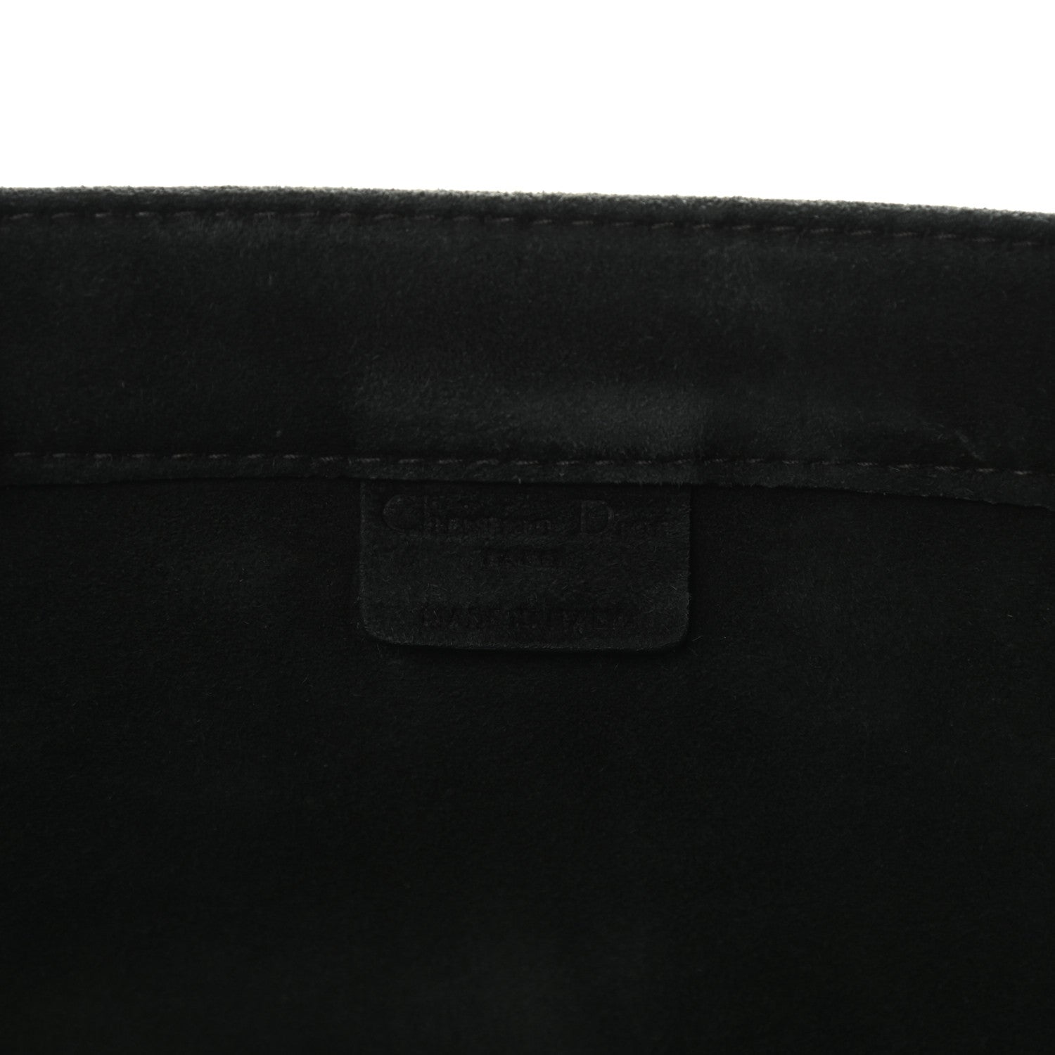 Christian Dior Suede Large Sea Book Tote Black 6 of 9