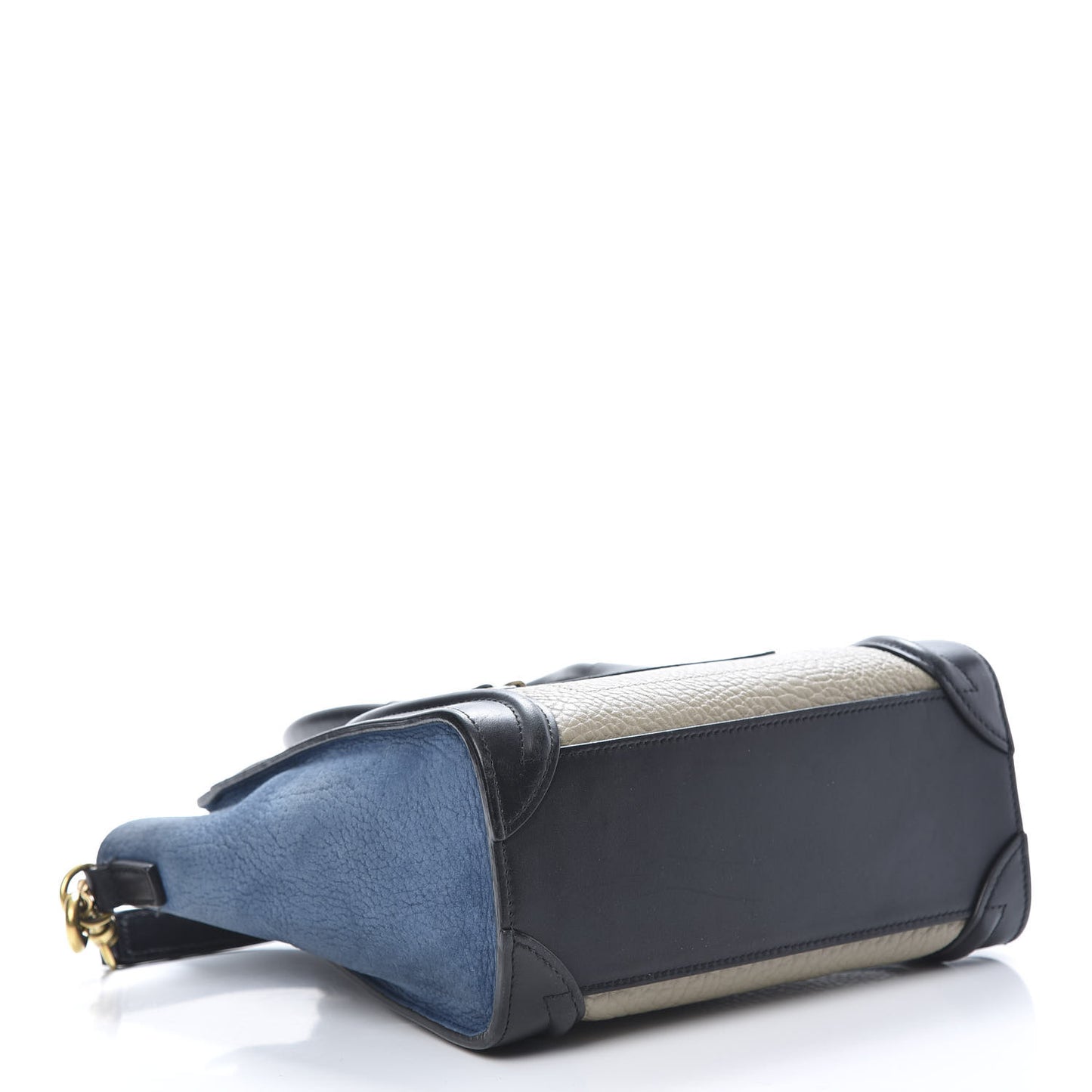 Bullhide Calfskin Nubuck Nano Tri-Color Luggage Light Taupe