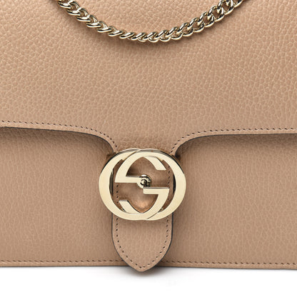 Gucci Dollar Calfskin Interlocking G Shoulder Bag Camelia 10 of 10