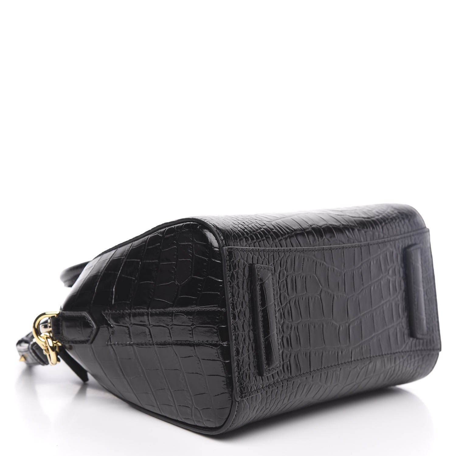 Givenchy Calfskin Crocodile Embossed Mini Antigona Black 4 of 9