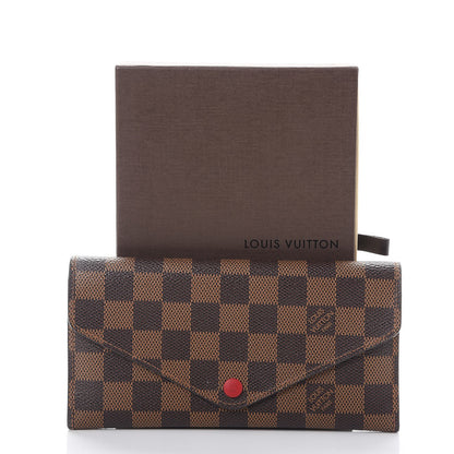 Louis Vuitton Damier Ebene Josephine Wallet Red 13 of 13