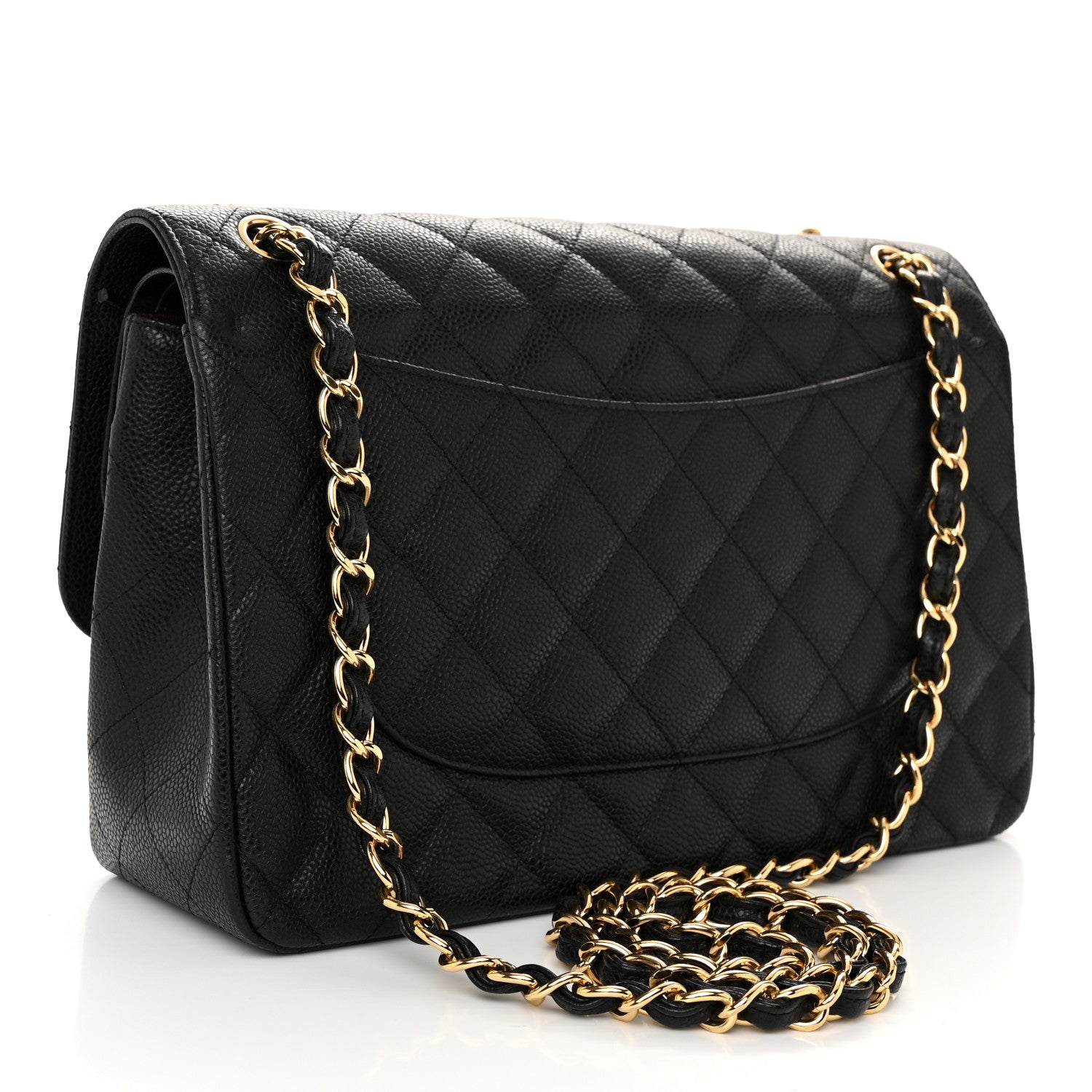 Chanel Caviar Quilted Jumbo Double Flap Black 3 of 11