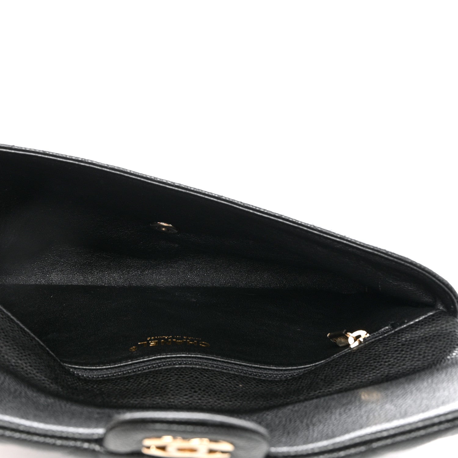 Chanel Caviar Quilted Flap Clutch Black 5 of 8