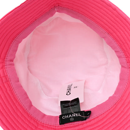Chanel Canvas CC Bucket Hat S Fuchsia Orange 12 of 13