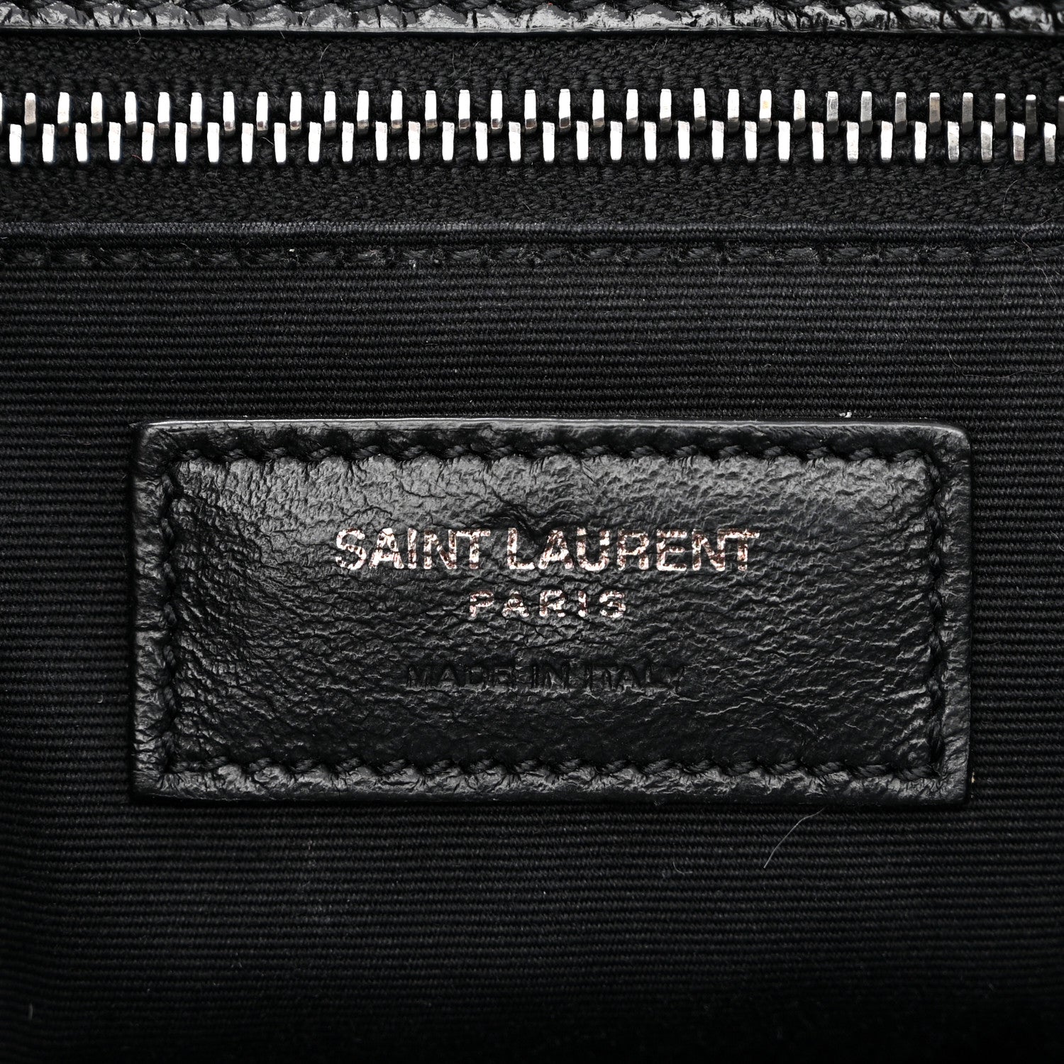 Saint Laurent Crinkled Calfskin Matelasse Monogram Medium Niki Chain Satchel Black 6 of 12