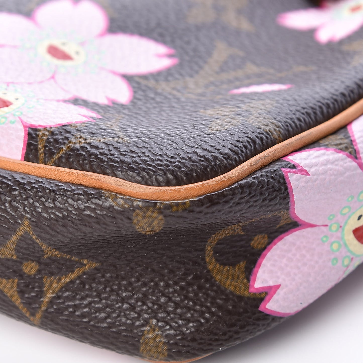 Monogram Cherry Blossom Pochette Accessories Brown