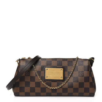Louis Vuitton Damier Ebene Eva Clutch 1 of 9