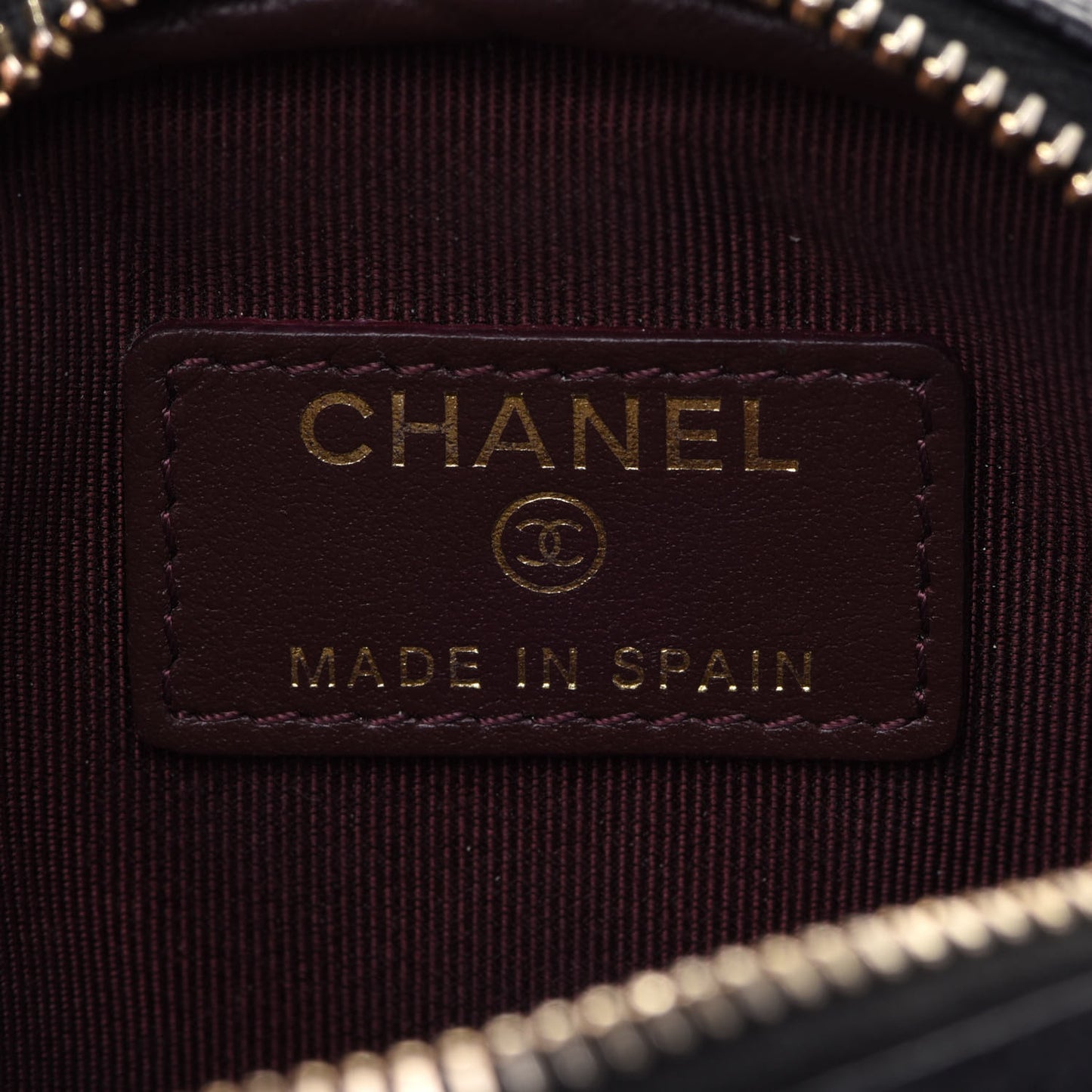 Caviar Quilted Zip Around Classic Coin Purse Black