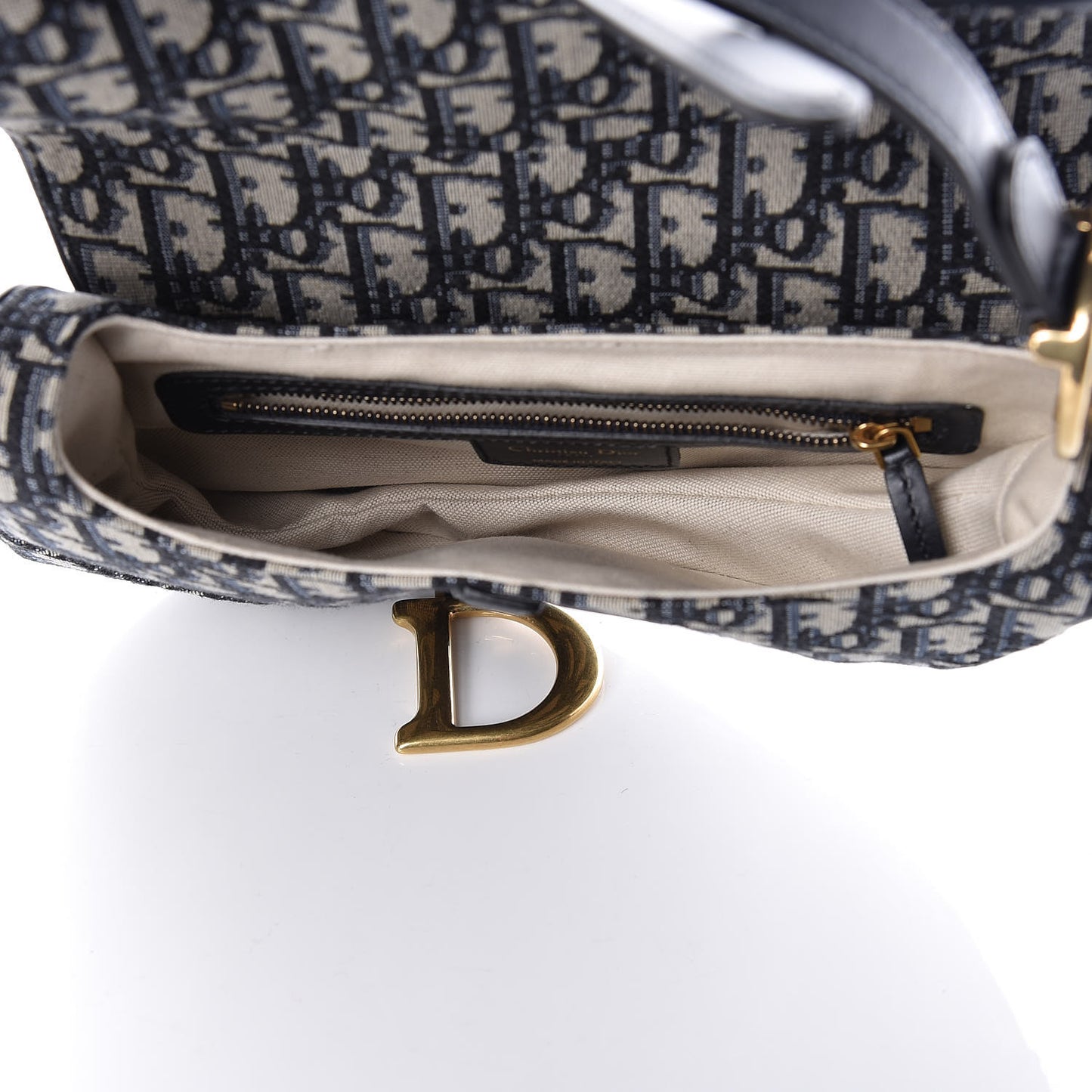 Oblique Saddle Bag Blue