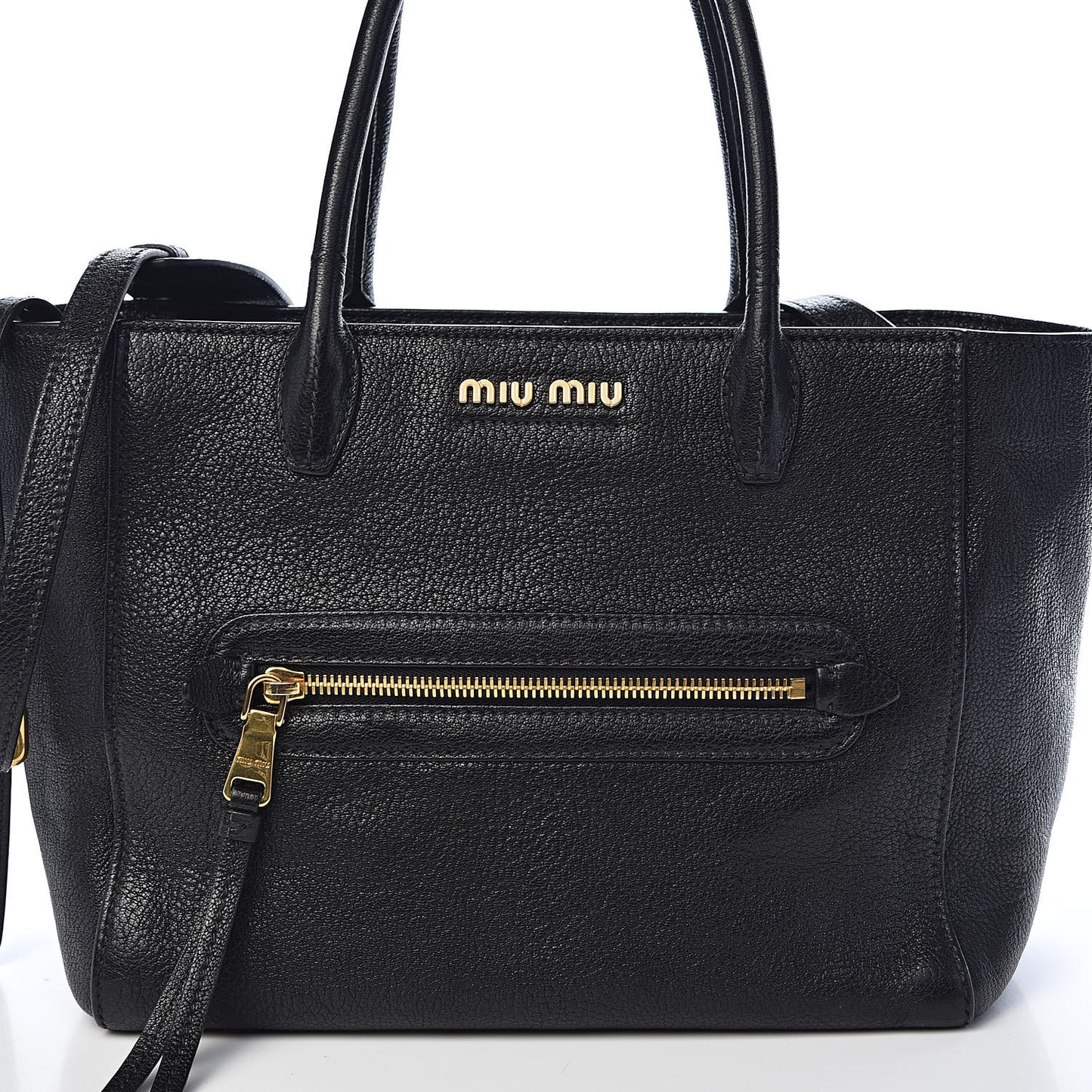 Goatskin Madras Tote Black