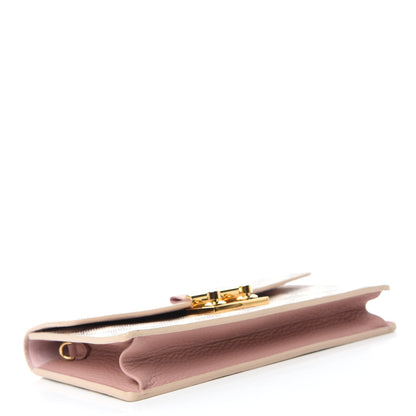 Louis Vuitton Damier Azur Croisette Chain Wallet Rose Ballerine 4 of 10