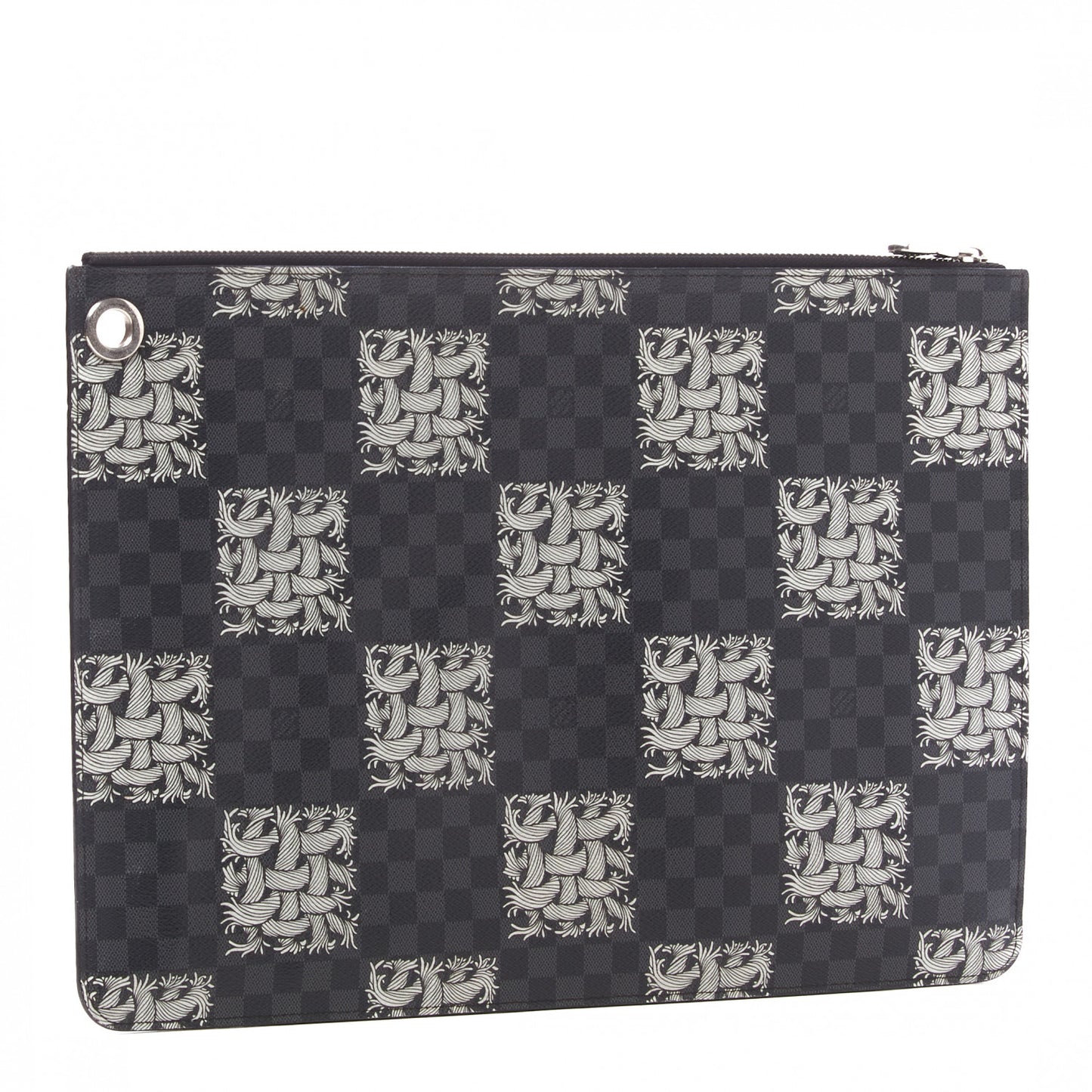 Damier Graphite Rope Pochette Joules GM White