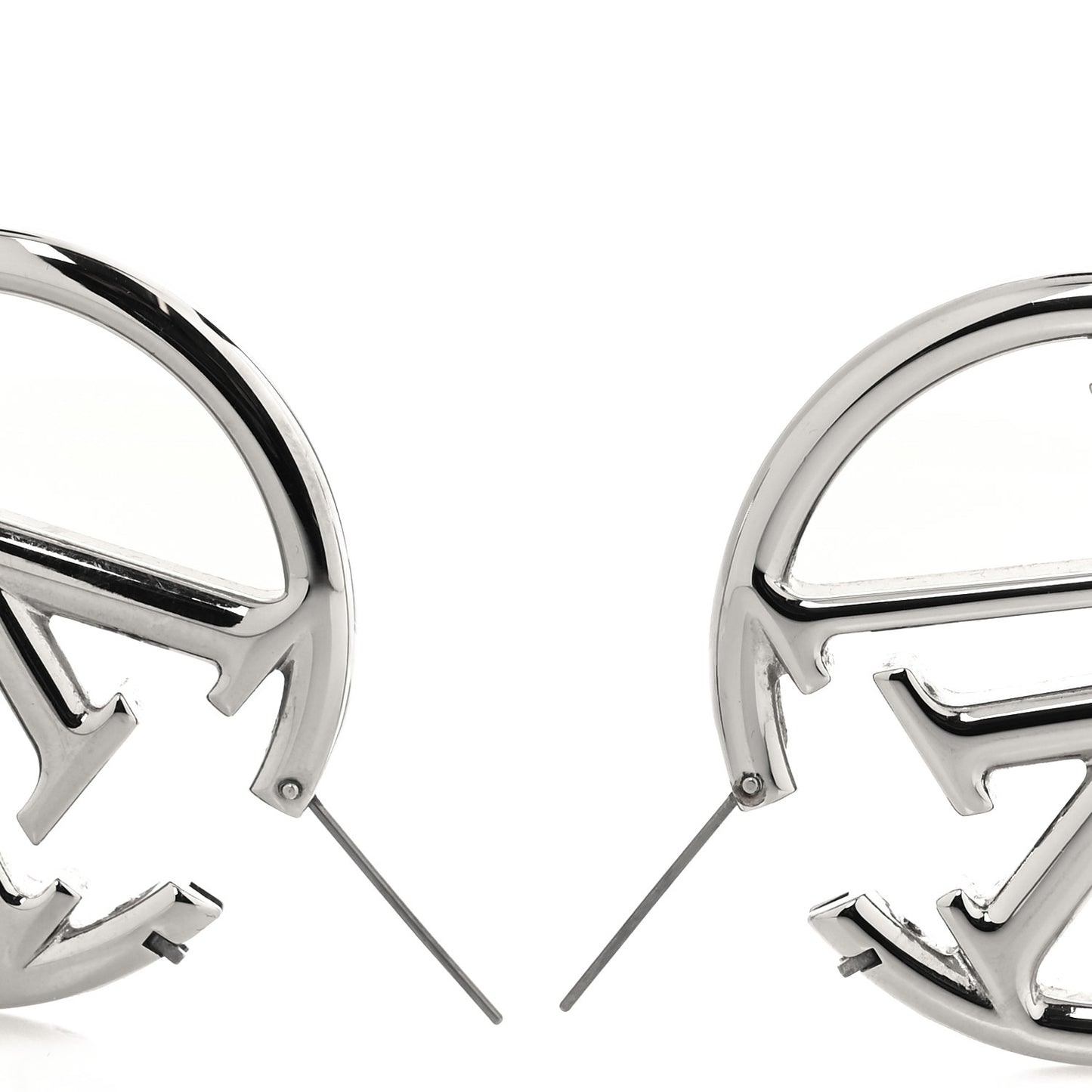Palladium Louise Hoop Earrings Silver