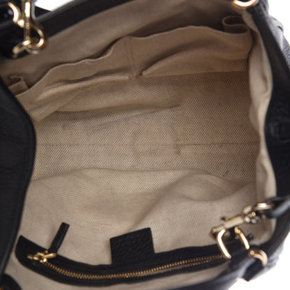 Gucci Pebbled Calfskin Small Soho Shoulder Bag Black 6 of 15