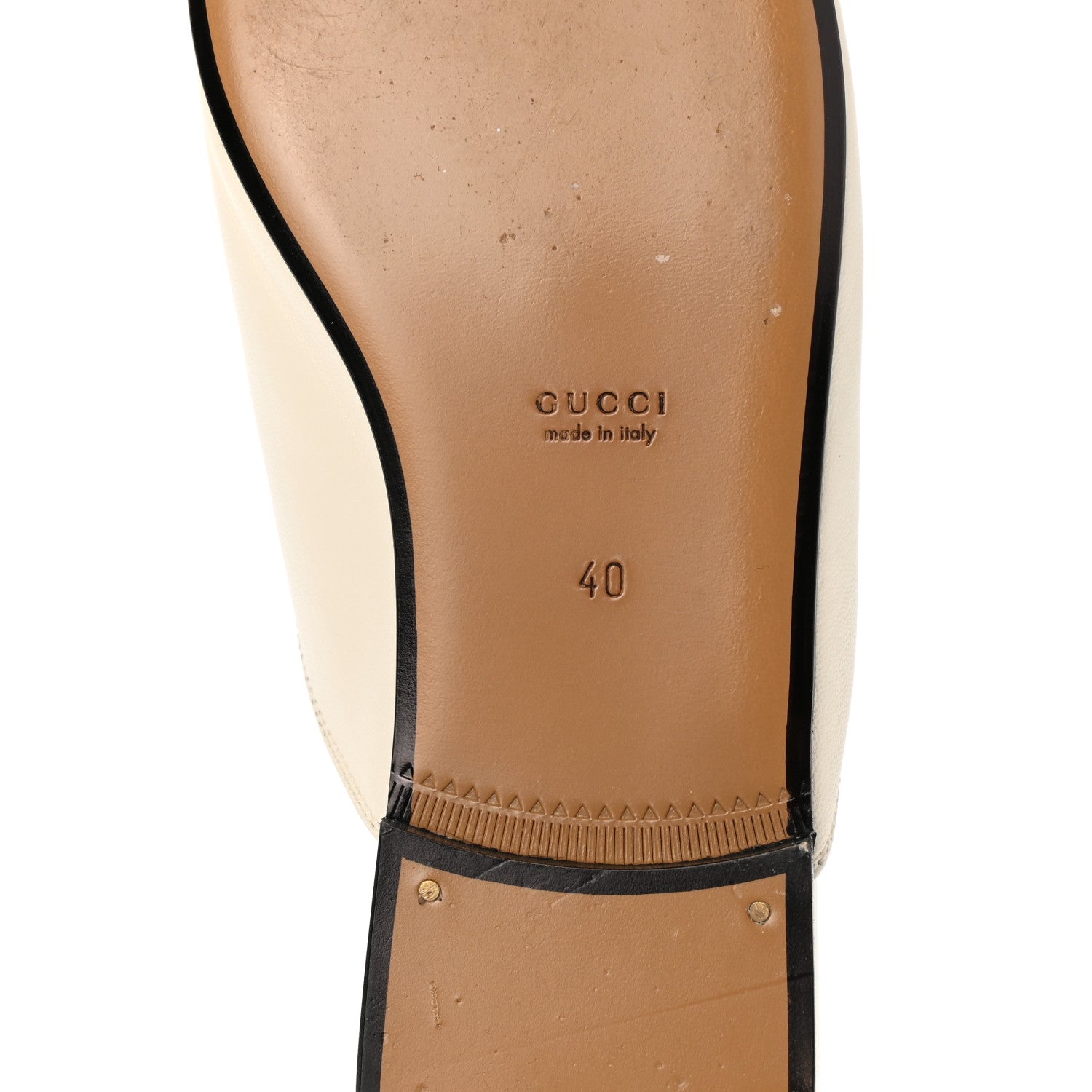 Gucci Malaga Kid Womens Princetown Slippers 40 Mystic White 6 of 10