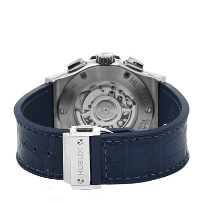 Hublot Titanium Alligator 42mm Classic Fusion Chronograph Automatic Watch Blue 541.NX.7170.LR 3 of 5