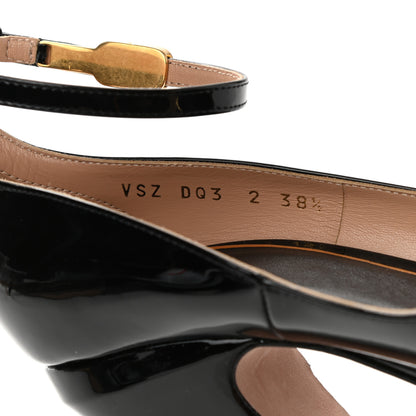 Valentino Garavani Patent Tan-Go 55/155mm Platform Pumps 38.5 Black 7 of 8