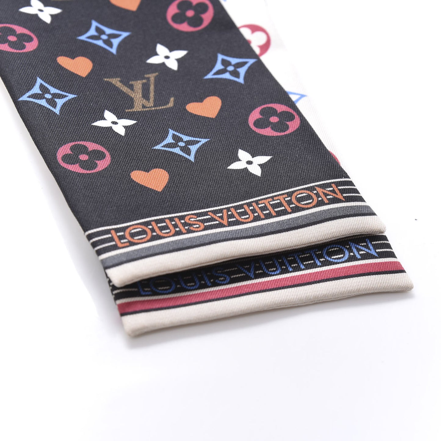 Silk Game On Bandeau Black White