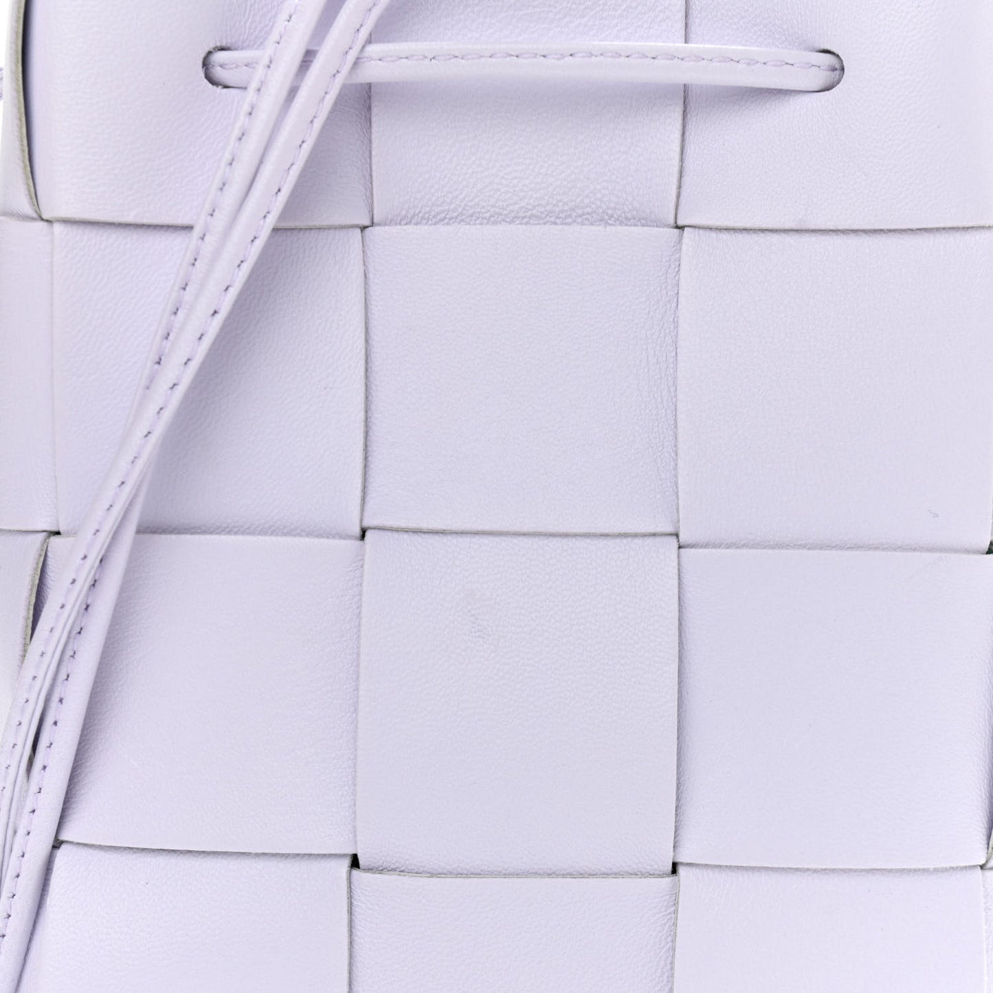 Calfskin Intreccio Small Cassette Bucket Bag Mirth Washed