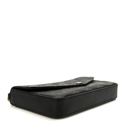 Louis Vuitton Empreinte Pochette Felicie Chain Wallet Black 5 of 15