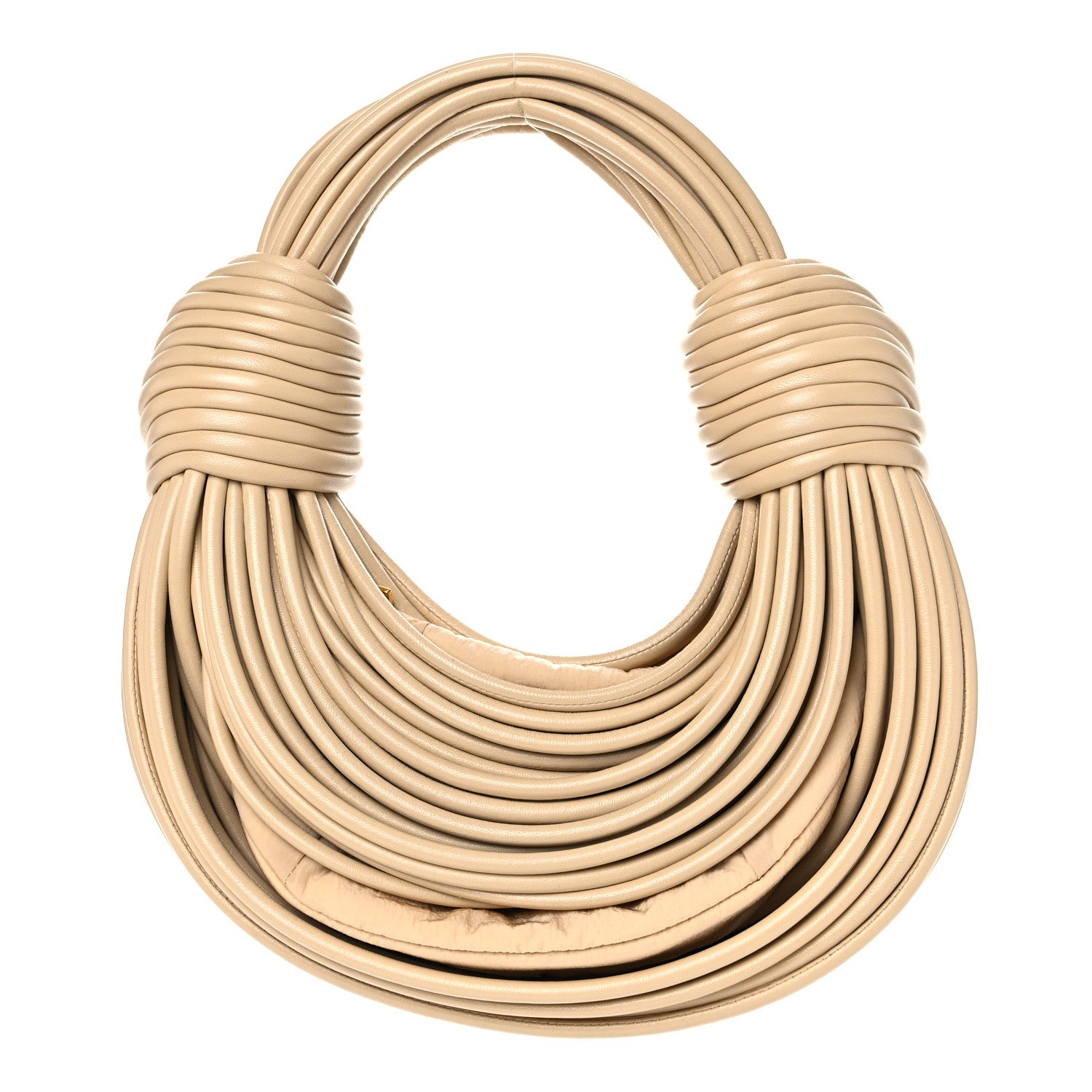 Bottega Veneta Nappa Mini Tubular Double Knot Porridge 1 of 8