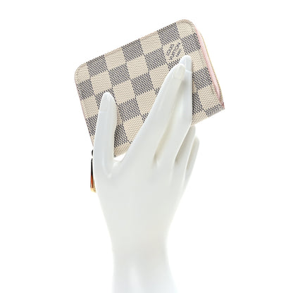 Louis Vuitton Damier Azur Zippy Coin Purse Rose Ballerine 2 of 6