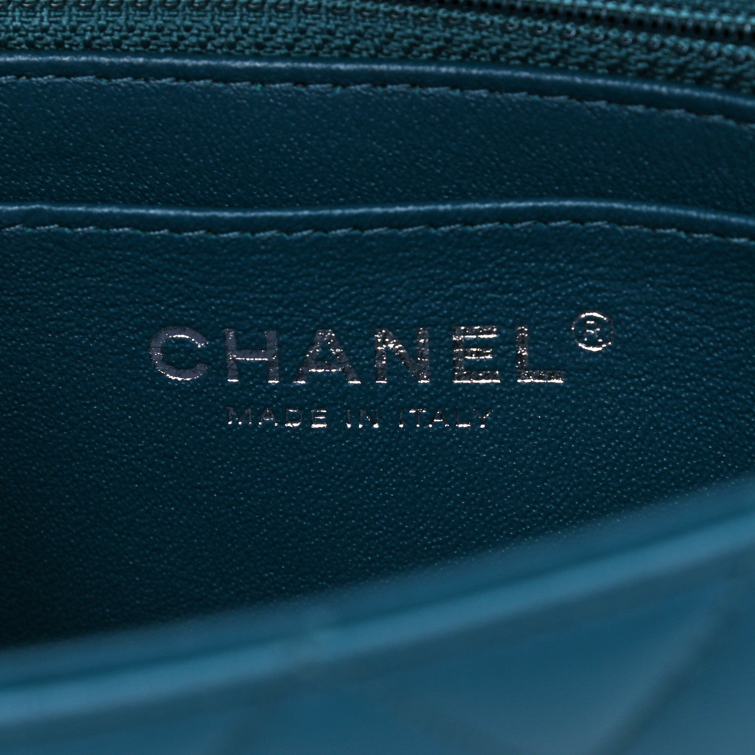 Chanel Lambskin Quilted Mini Rectangular Flap Dark Blue 6 of 10