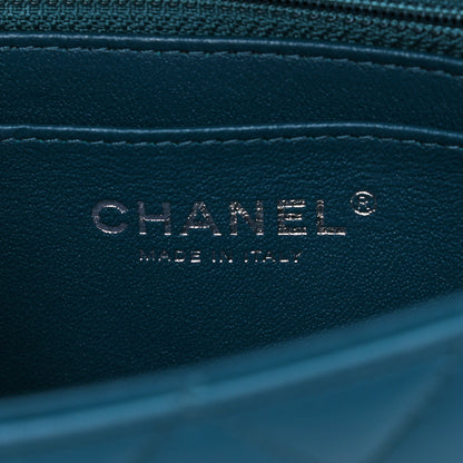Chanel Lambskin Quilted Mini Rectangular Flap Dark Blue 6 of 10
