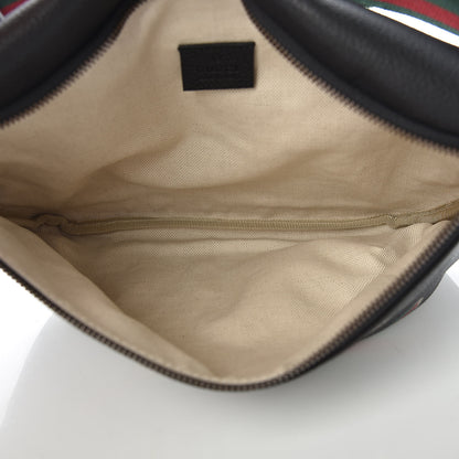Gucci Grained Calfskin Logo Belt Bag Black 5 of 9