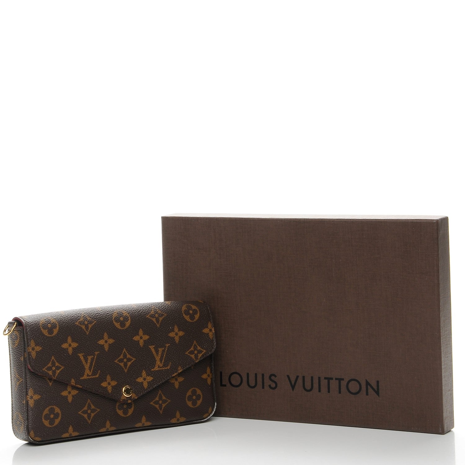 Louis Vuitton Monogram Pochette Felicie Chain Wallet Fuchsia 9 of 9