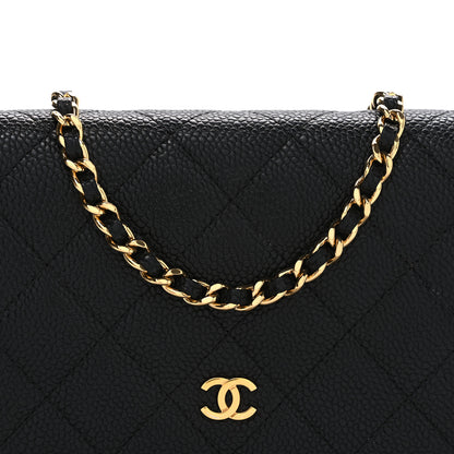 Chanel Caviar Quilted Wallet on Chain WOC Black 9 of 11