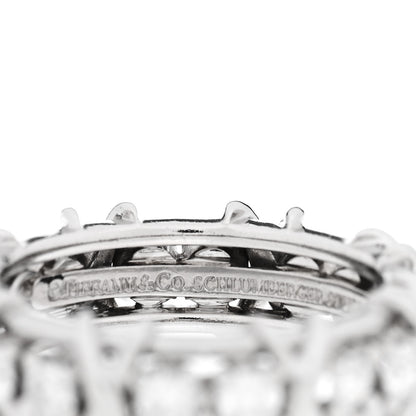Tiffany Platinum Diamond Schlumberger Sixteen Stone Ring 54 7 4 of 4