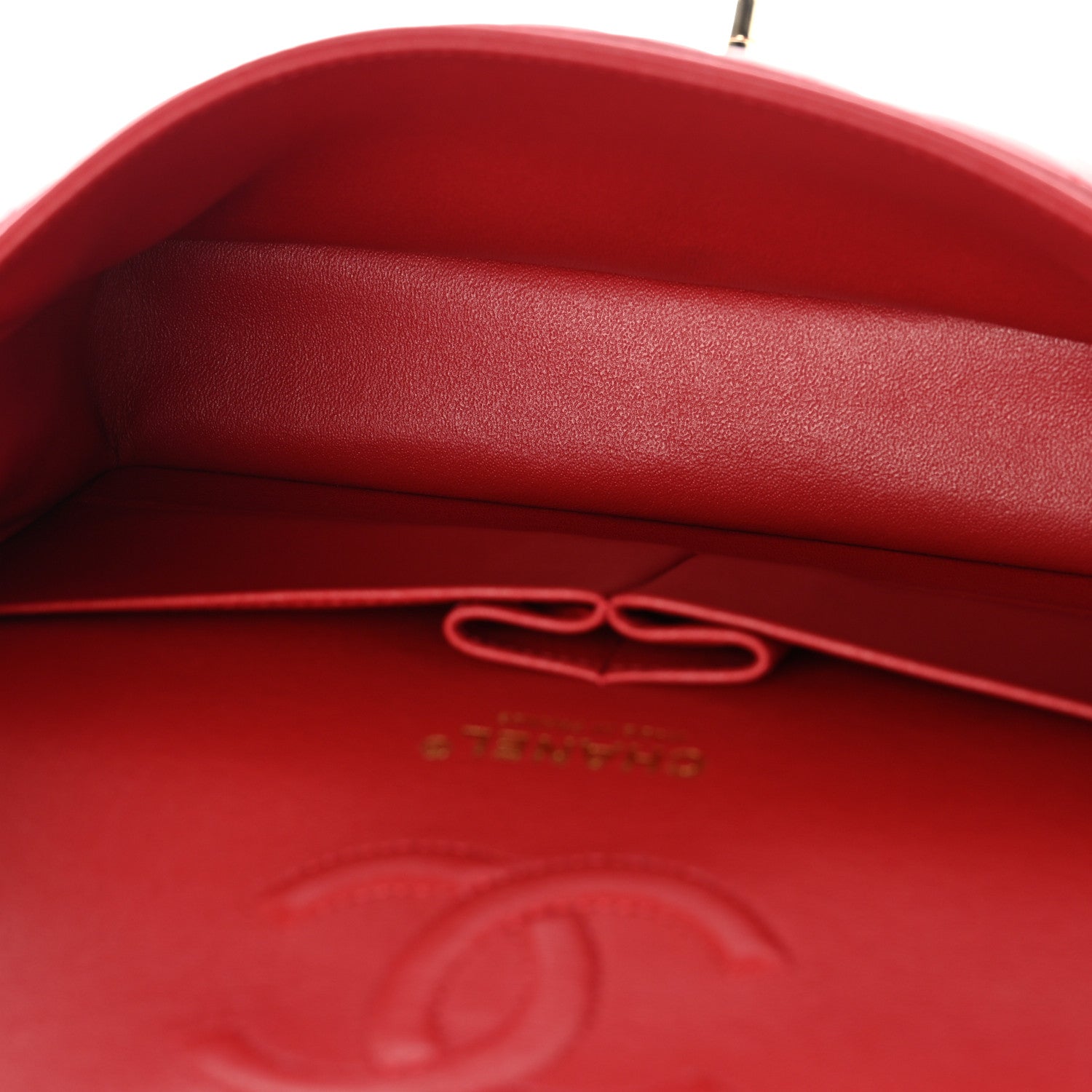 Chanel Lambskin Quilted Medium Double Flap Red 5 of 13