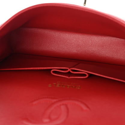 Chanel Lambskin Quilted Medium Double Flap Red 5 of 13