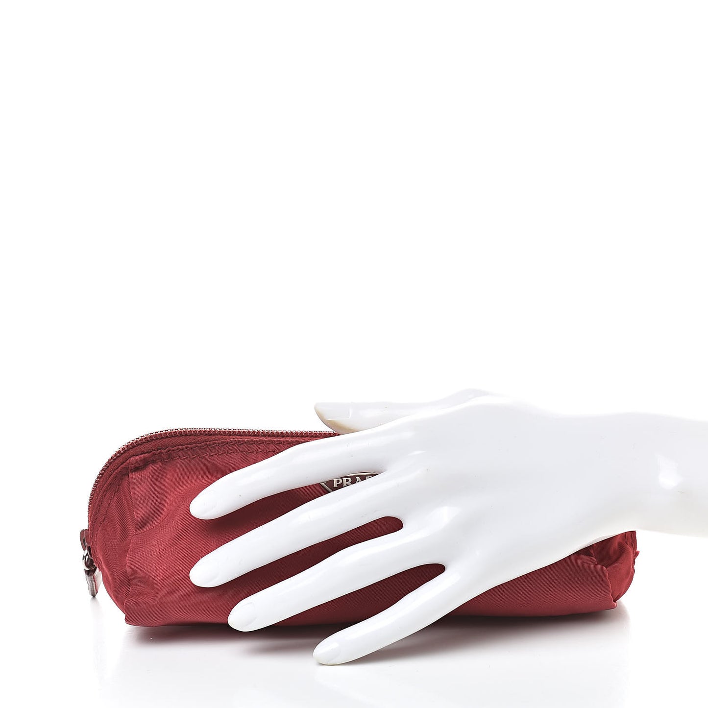 Nylon Vela Cosmetic Pouch Rosso