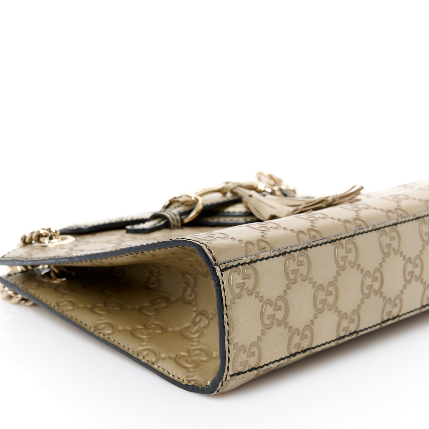 Shine Guccissima Small Emily Chain Shoulder Bag Gold