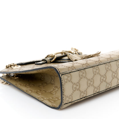 Gucci Shine Guccissima Small Emily Chain Shoulder Bag Gold 10 of 11