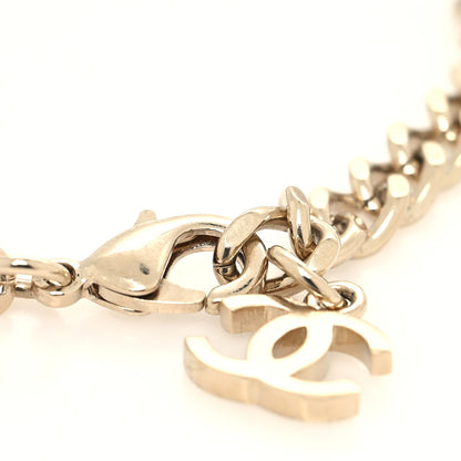 Chanel Crystal CC Chain Bracelet Gold Silver 4 of 5