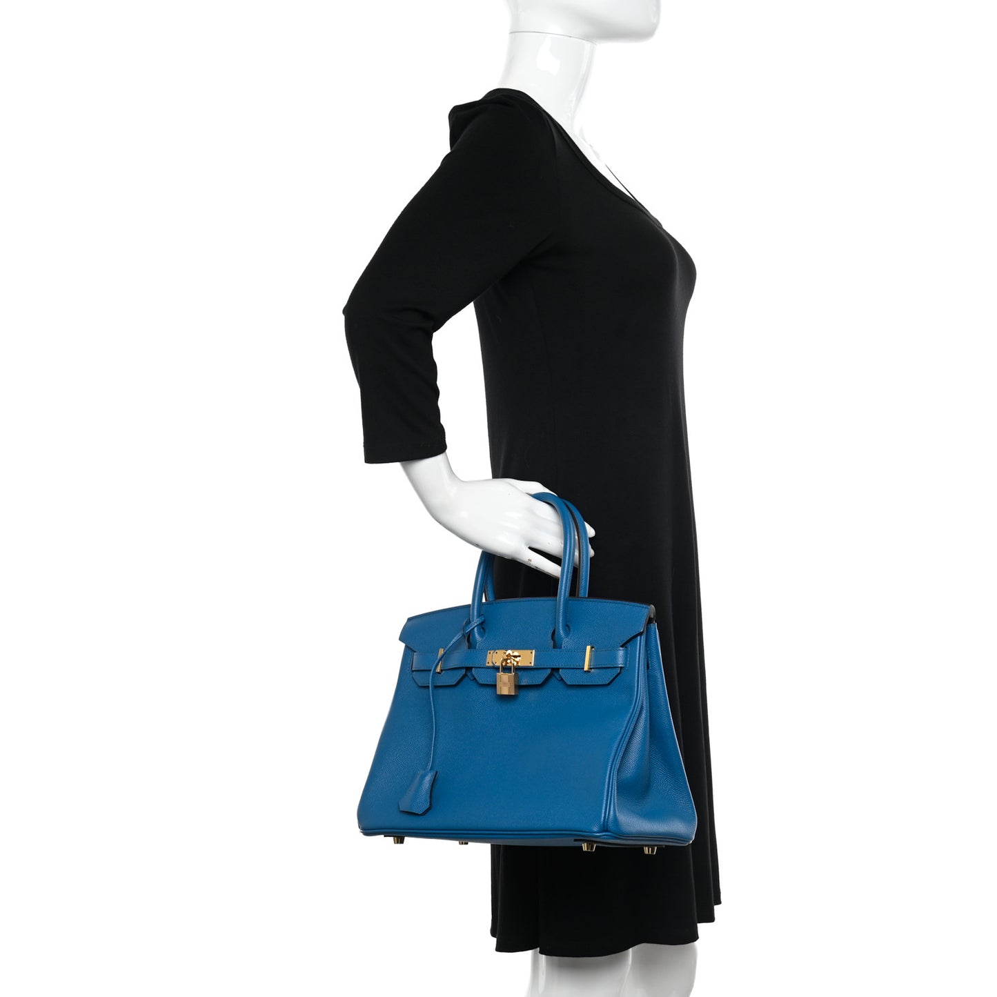 Epsom BIRKIN 30 Bleu Izmir