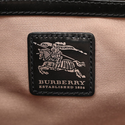 Burberry Patent Trim Nova Check Shopper Tote Black 6 of 14