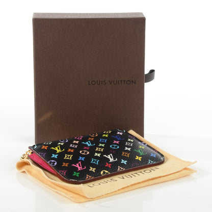 Louis Vuitton Monogram Multicolor Key Pouch Black Grenade 4 of 7