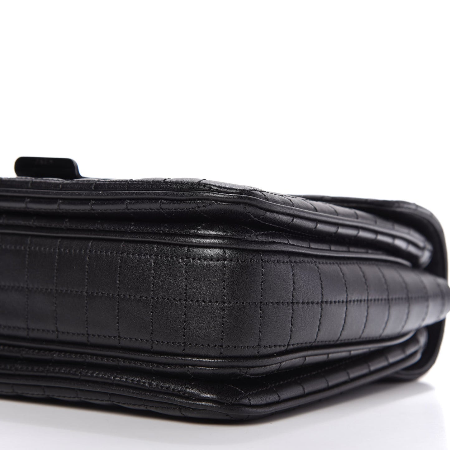 Calfskin Quilted Medium C Bag Black