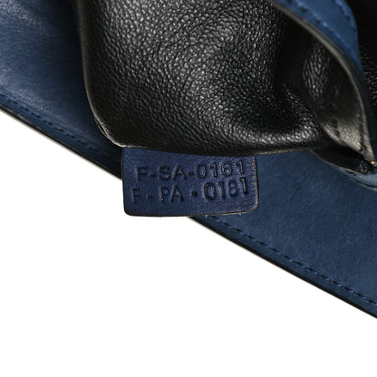 Celine Smooth Calfskin Suede Medium Bi-Color Trapeze Blue 11 of 12