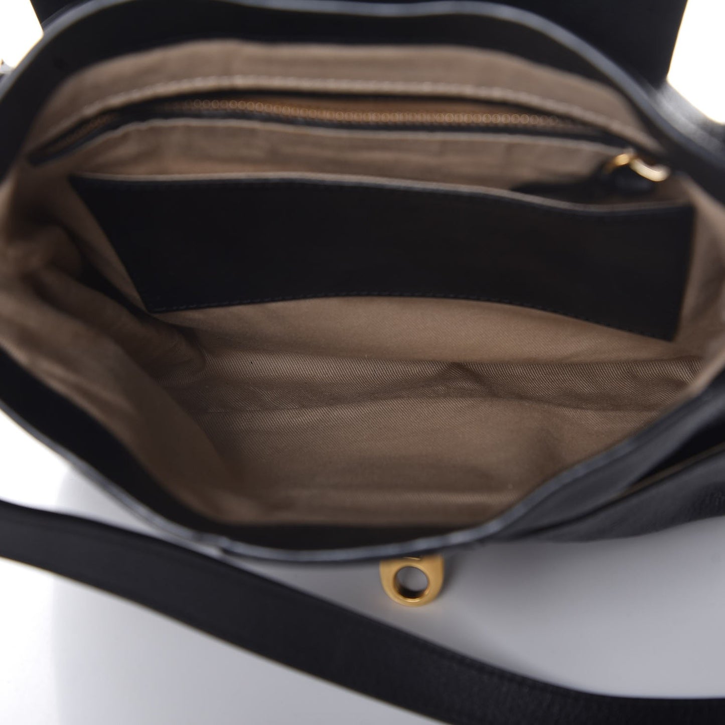 Grained Lambskin Calfskin Medium Lexa Shoulder Bag Black