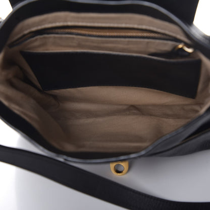 Chloe Grained Lambskin Calfskin Medium Lexa Shoulder Bag Black 6 of 10