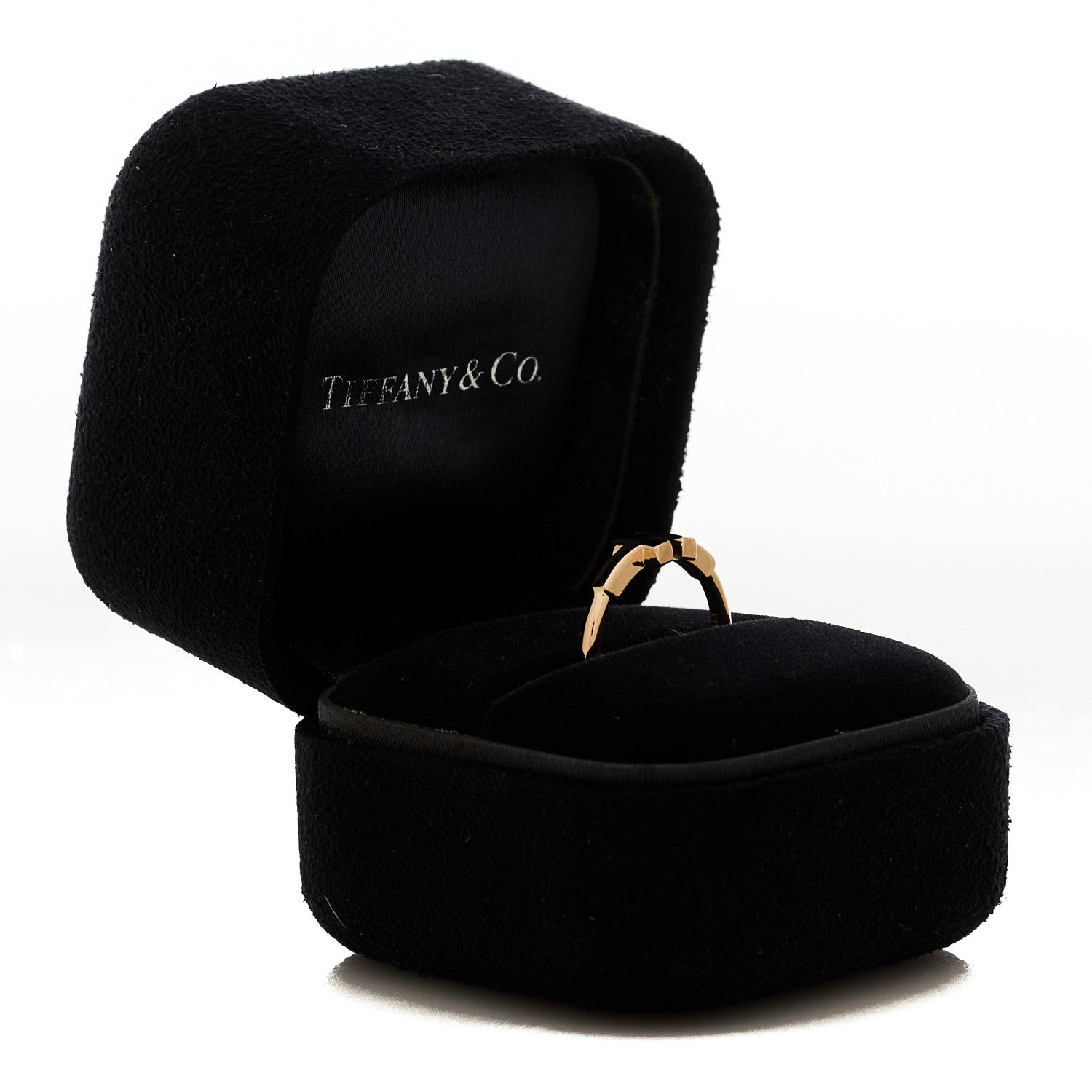 Tiffany 18K Rose Gold T Wire Ring 47 4 5 of 5