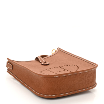 Hermes Taurillon Clemence Evelyne TPM Gold 4 of 11
