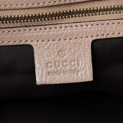 Gucci Monogram Large Jockey Hobo Beige 7 of 13