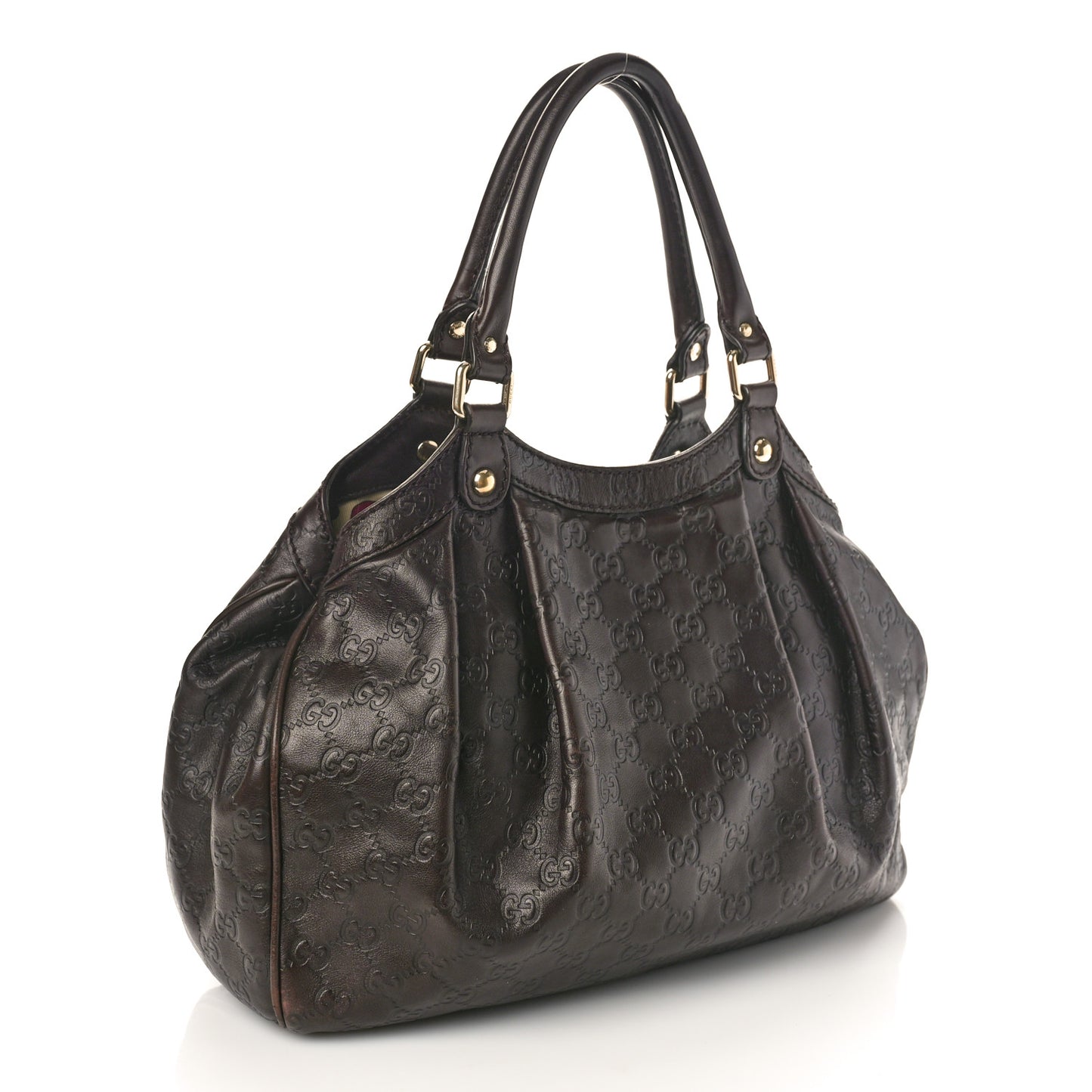 Guccissima Medium Sukey Tote Brown