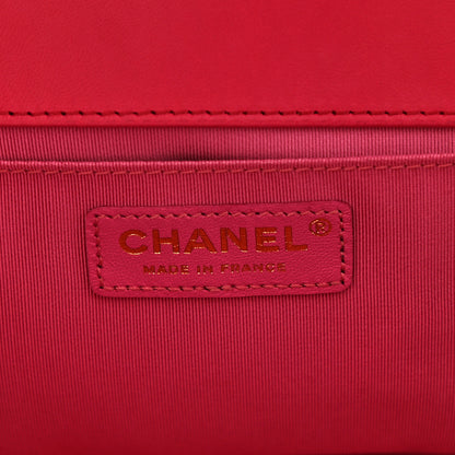 Chanel Lambskin Quilted Medium Boy Flap Fuchsia 6 of 9